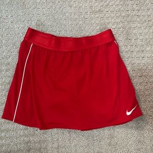 nike red skirt